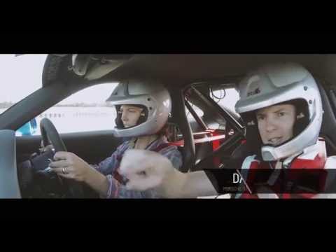 Winter Olympic Gold Medalist Torah Bright at the Porsche Sport Driving School in Australia.