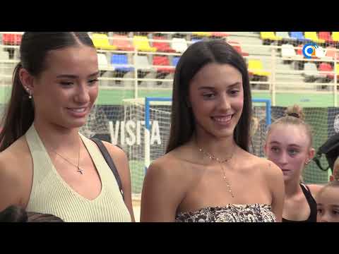 La visita de Inés Bergua y Salma Solaun a la Federación de Gimnasia de Ceuta