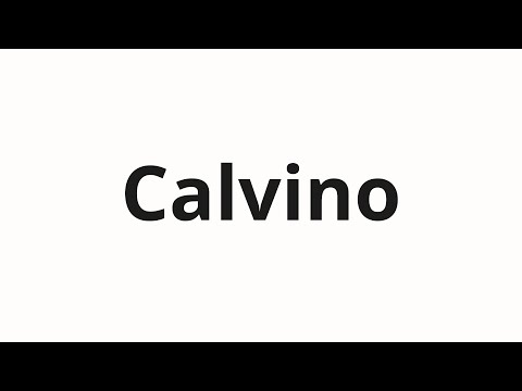 How to pronounce Calvino