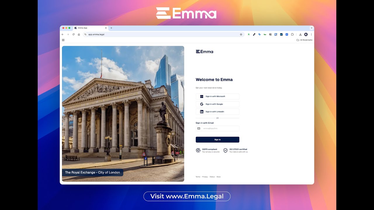 Q1 2025 - Introducing Emma Legal
