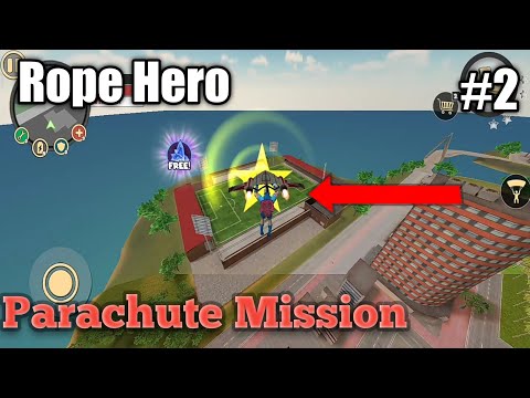 Rope Hero Vice Town (Rope Hero Fly With Rocket Parachute)Rope Hero Star Collection Mission Complete.