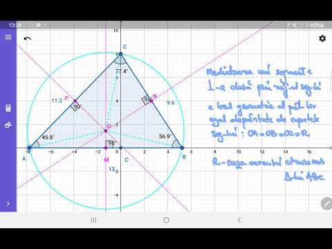 TRIUNGHI - MEDIATOARE - CERC CIRCUMSCRIS TRIUNGHIULUI
