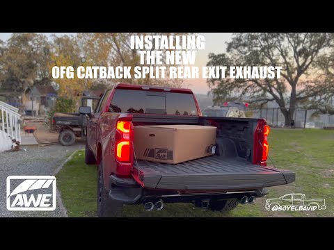 INSTALLING THE AWE CATBACK EXHAUST ON MY NEW 2022 LT REFRESH TRAILBOSS!