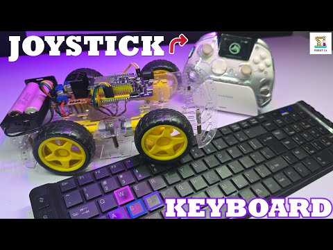Control Your ESP32 WiFi Car with PC Keyboard & Joystick | Arduino + Python Guide