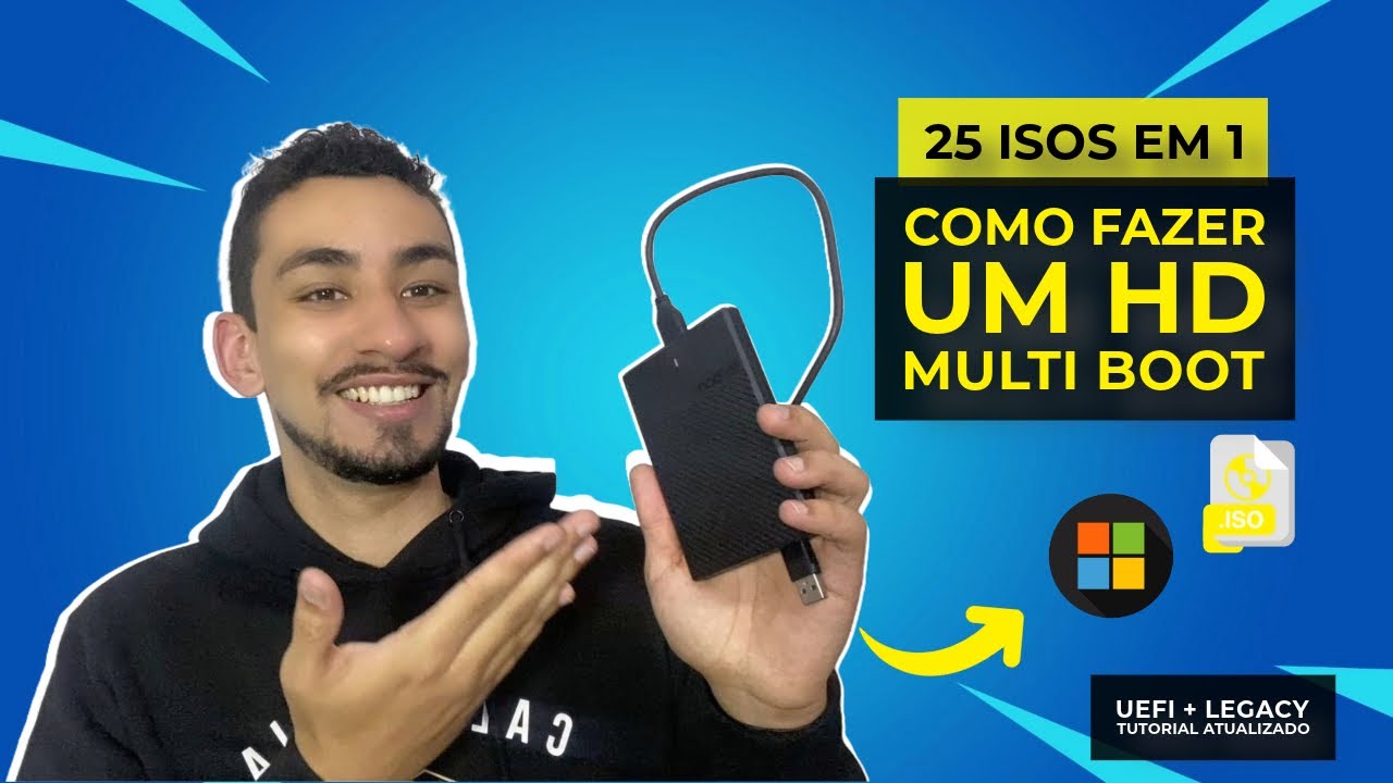 Como fazer um HD MULTIBOOT (UEFI + LEGACY) | Tutorial Completo