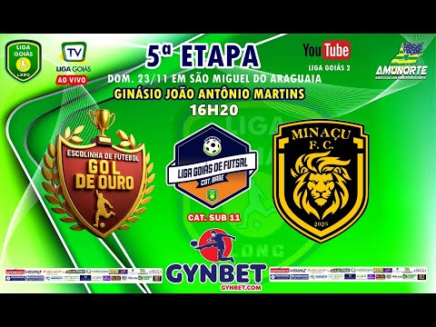 LIGA GOIÁS GYNBET.COM 2025 CATEG. BASE 2025 - GOL DE OURO MARA ROSA X MINAÇU FUTEBOL CLUBE