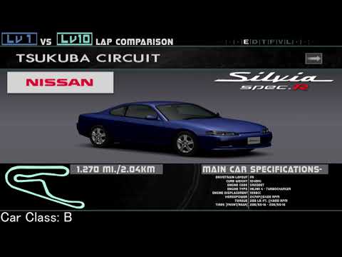 Enthusia Tsukuba Lv1 Vs Lv10- Nissan Silvia spec.R (S15)