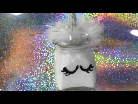 DIY Unicorn Slime Jar! Make your own magical Glitter Borax Slime!