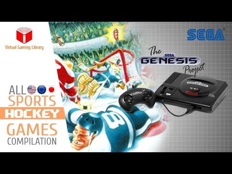 All SEGA Genesis/Mega Drive Hockey Games Compilation - Every Game (US/EU/JP/BR)