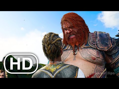 Thor Destroys Heimdall Scene 4K - God Of War Ragnarok