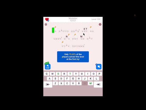 Cryptogram The Solution For Level 100 Step By Step Word Brain Puzzle