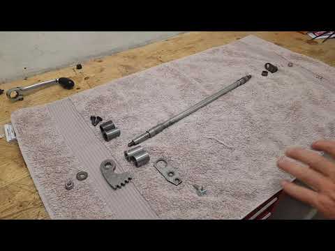 Triumph Trident T160 Engine Rebuild. Part 41: Fitting the Gear Change Cross Shaft Assembly.