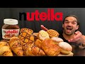 ASMR MUKBANG CHOCOLATE NUTELLA CROISSANTS DONUTS CINNAMON ROLLS PAIN AU CHOCOLAT EATING SOUNDS