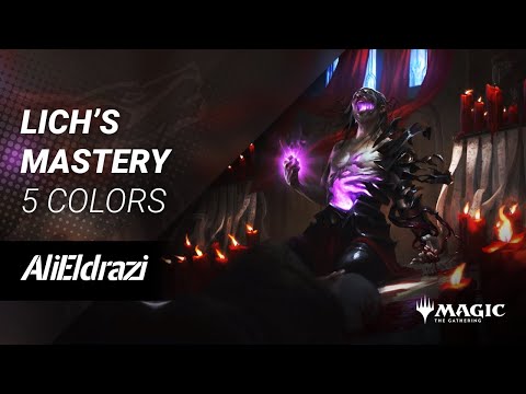 Lich's Mastery, 5 Colors, Historic Event - Ali Eldrazi