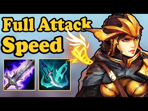 BROKEN QUINN FULL ATTACK SPEED BUILD + FLEET FOOTWORK RUNES IS SO OP | QUINN MAIN | S8 LOL 7.24B