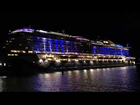 AIDAprima Auslaufen Warnemünde 04.10.2019