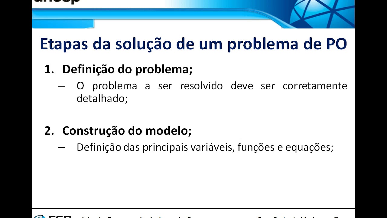 6) Introdução a engenharia de produção -  Pesquisa operacional