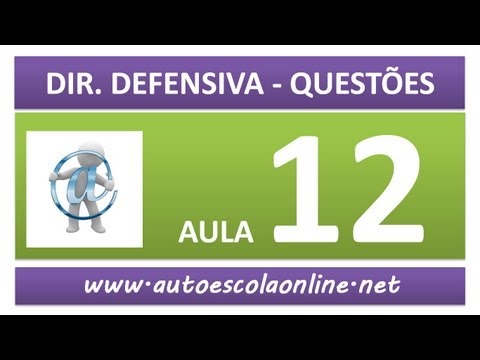 AULA 77 PROVA SIMULADA DIREÇÃO DEFENSIVA - CURSO DE LEGISLAÇÃO DE TRÂNSITO EM AUTO ESCOLA