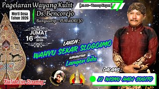 Download lagu 🔴[LIVE] KI WISNU HADI SUGITO ~ LAKON : WAHYU SEKAR SLOGOIMO ~ Bencorejo, Banyuurip, Purworejo mp3