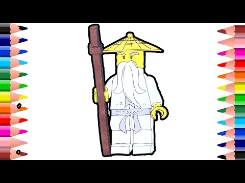 Lego ninjago coloring pages–How to draw and color lego ninjago–coloring videos for kids