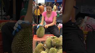 Download lagu The Most Customers! Beautiful Thai Girl Durian Cutting Skills! mp3