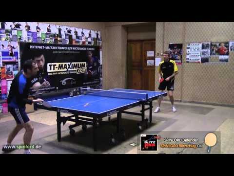 SPINLORD Blitzschlag OX: BH pushing, lifting and hitting on SPINLORD Defender blade