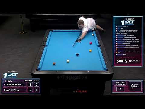 Best 8 and out yet - US Open finals 1 Pocket 2025 Evan Lunda vs Roberto Gomez