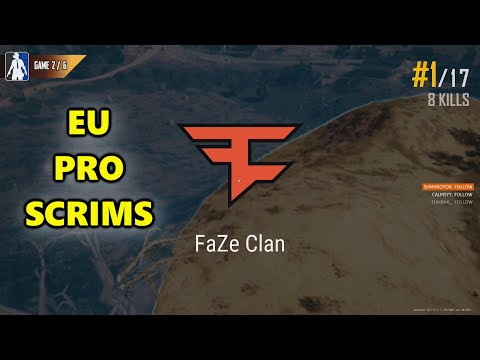 FaZe ubah, Gustav, Fuzzface & Aitzy - EU PRO SCRIMS - PUBG