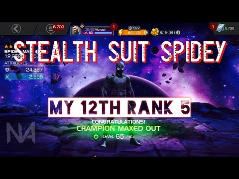 My 12th Rank 5 5 Star - Spider-Man Stealth Suit