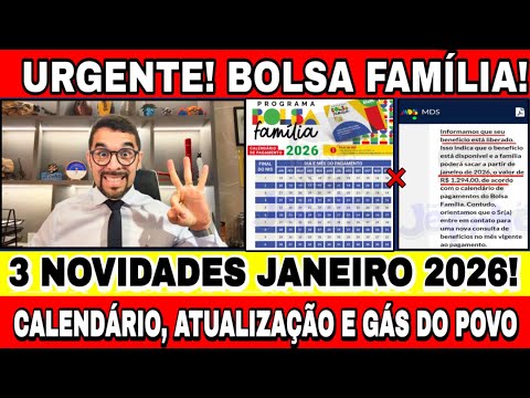 Vídeo: Bolsa Família janeiro 2026: datas e consulta