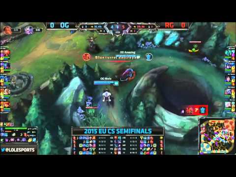 OG vs RG   Game 1   EU Challenger Series Playoffs   Semifinal   Origen vs Reason Gaming VOD