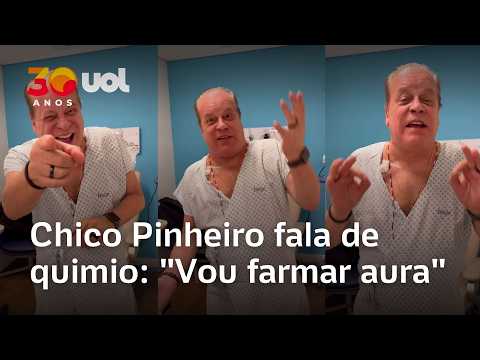 Chico Pinheiro faz 11ª sessão de quimioterapia e brinca: ‘Vou farmar aura’