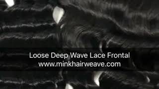 Mink Hair Weave New Brazilian Loose Deep Wave 10A Grade Virgin Mink Hair Weft