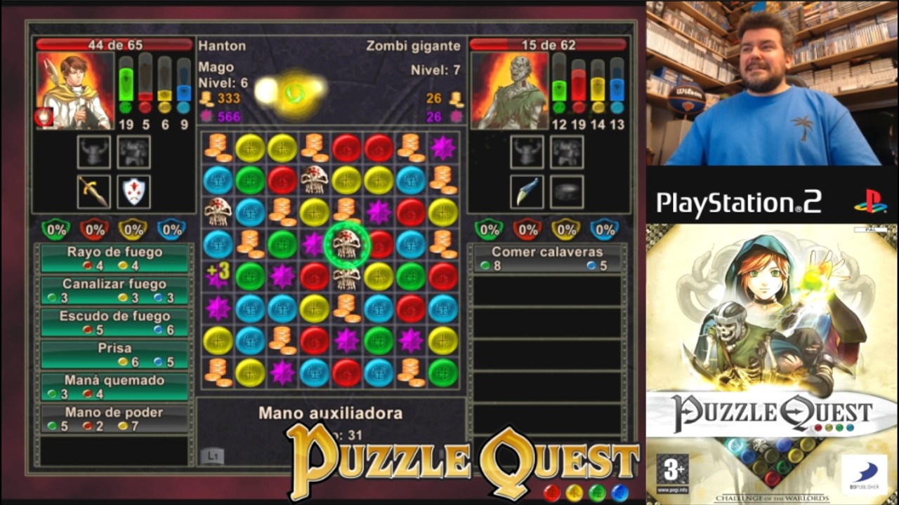 UN VICIO DE LOS MALOS 🕹️ Puzzle Quest: Challenge of the Warlords (PS2 / PSP) - Gameplay Español