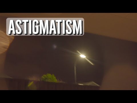 ASTIGMATISM vision vs NORMAL vision