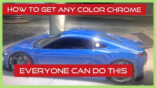 Gta Chrome Color Glitch how to get Color chrome without mods (cool gta colors)