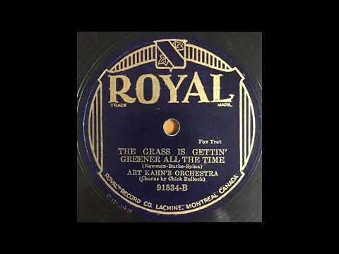 Art Kahn's Orchestra - The Grass is Getting Greener All the Time (1933)