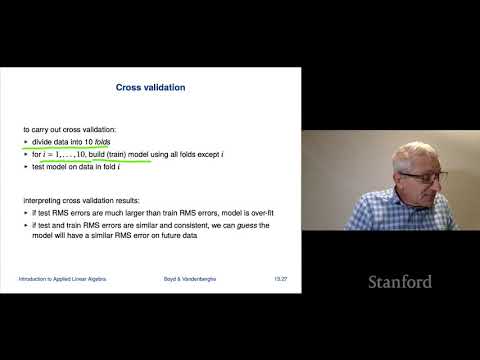 Stanford ENGR108: Introduction to Applied Linear Algebra | 2020 | Lecture 37 - VMLS validation