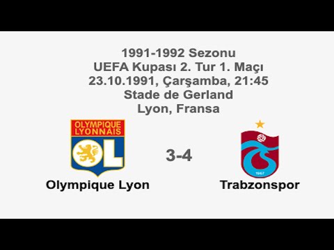 Olympique Lyon 3-4 Trabzonspor [HD] 23.10.1991 - 1991-1992 UEFA Cup 2nd Round 1st Leg + PM Comments