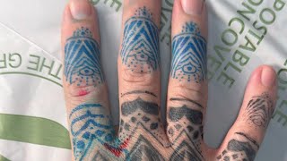 🔴Finger Tattoos with Bronc X1