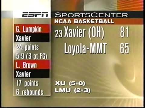 Xavier at Loyola Marymount 12/5/1996 (SportsCenter Highlight)