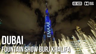 Dubai Burj Khalifa SPECIAL Fountain Show - 🇦🇪 United Arab Emirates [4K HDR] Tour