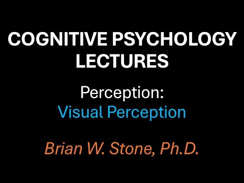 Cognitive Psychology - Perception Pt1 - Visual Perception