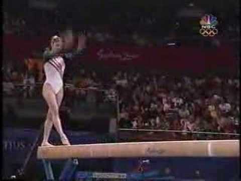 Amy Chow - 2000 Olympics Team Finals - Balance Beam