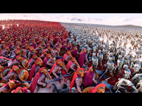 30,000 ZOMBIES vs 5,000 SPARTANS | Ultimate Epic Battle Simulator