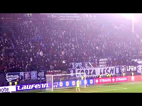 Kibice Lecha Poznań w Czechach! Ołomuniec opanowany przez polskich kibiców. Doping | 18.12.2025