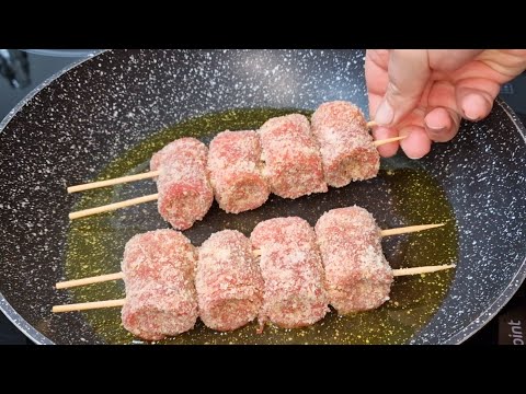 INVOLTINI DI VITELLO IN PADELLA GOLOSISSIMI IN 10 MINUTI RICETTA SALVACENA stuffed meat rolls in pan