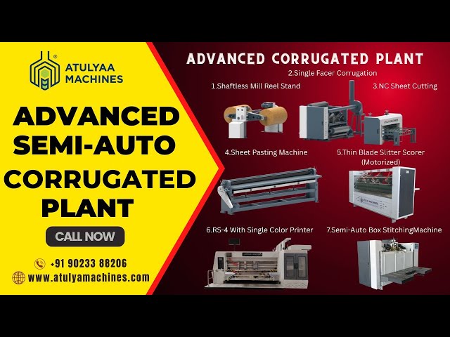 Advanced Semiautomatic Corrugated Box Plant Carton Box Making Plant advanced-semiautomatic-corrugated-box-plant-carton-box-making-plant