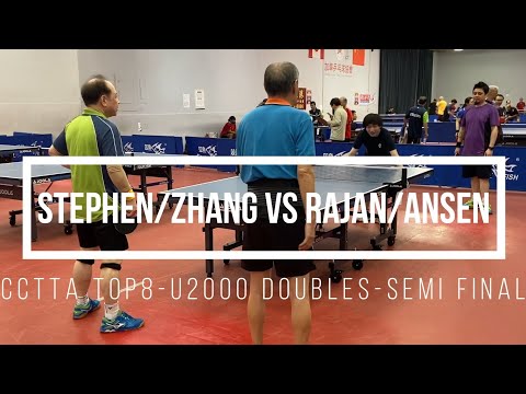 Rajan/Ansen vs Stephen/Zhang - CCTTA Top8 - U2000 Doubles - Semi Final - March 5, 2023