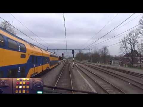 A train driver's view: Eindhoven - Maastricht, VIRM, 29-Mar-2017.